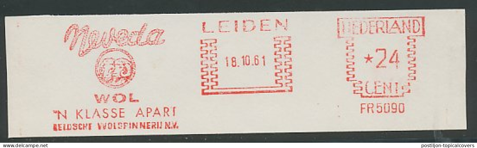 Meter Cut Netherlands 1961 Sheep - Wool - Farm