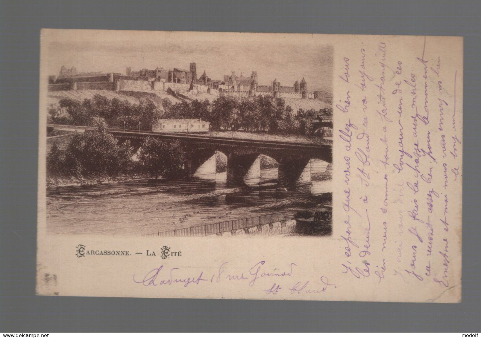 CPA - 11 - Carcassonne - La Cité - Circulée En 1904 - Carcassonne
