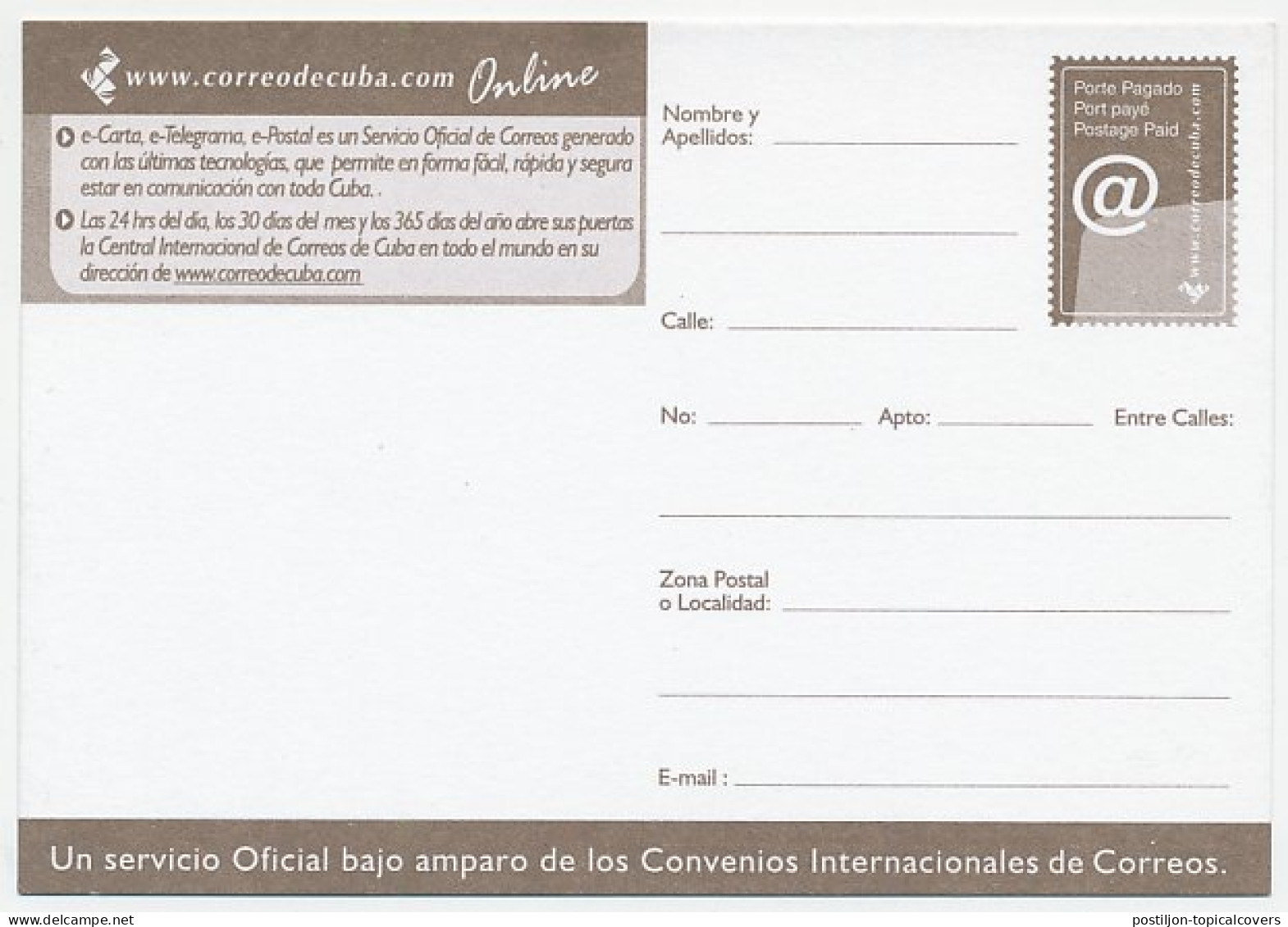 Postal Stationery Cuba @ - Capitol - Informatique