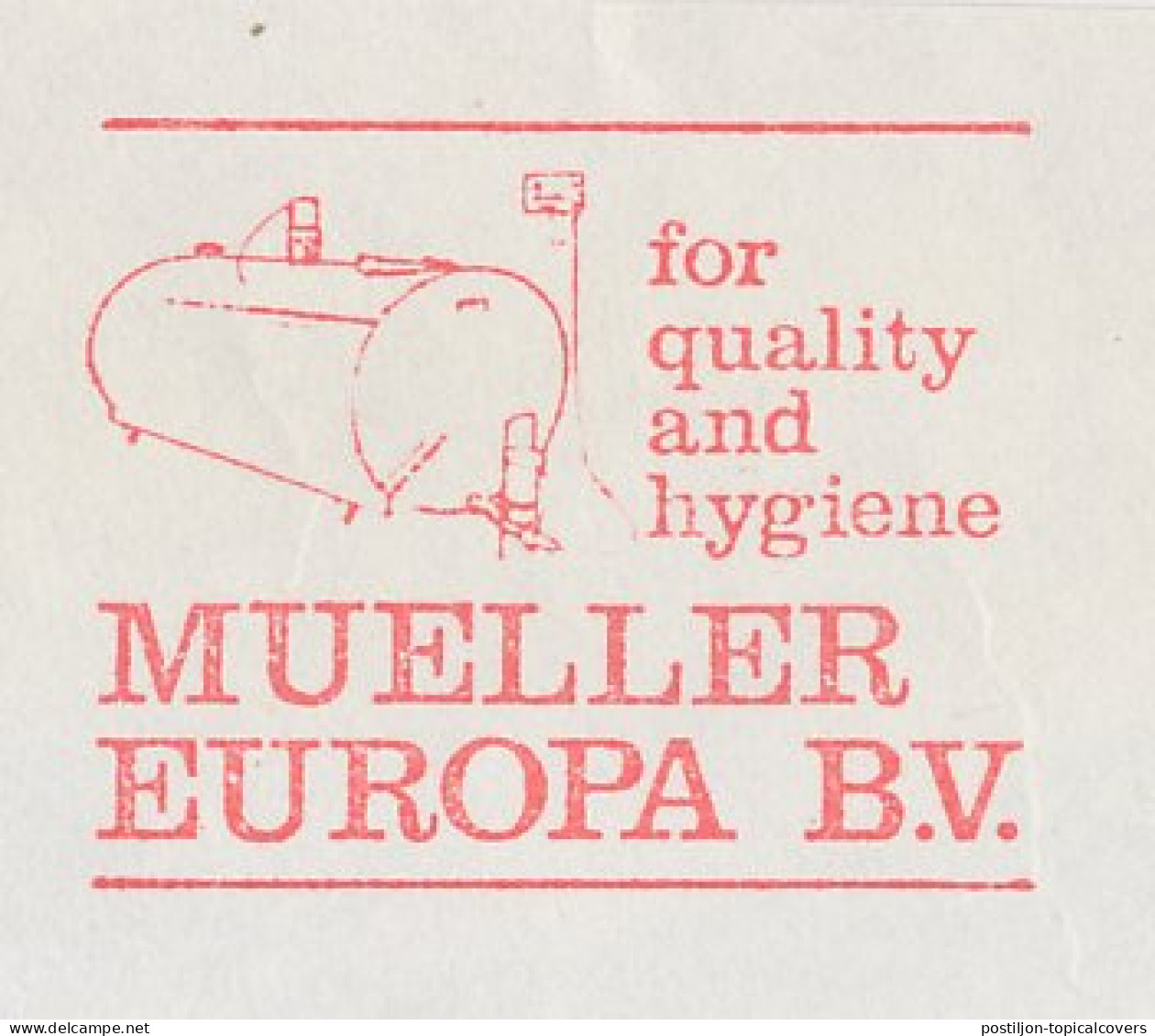 Meter Cover Netherlands 1980 Bulk Milk Cooler - Lichtenvoorde - Levensmiddelen