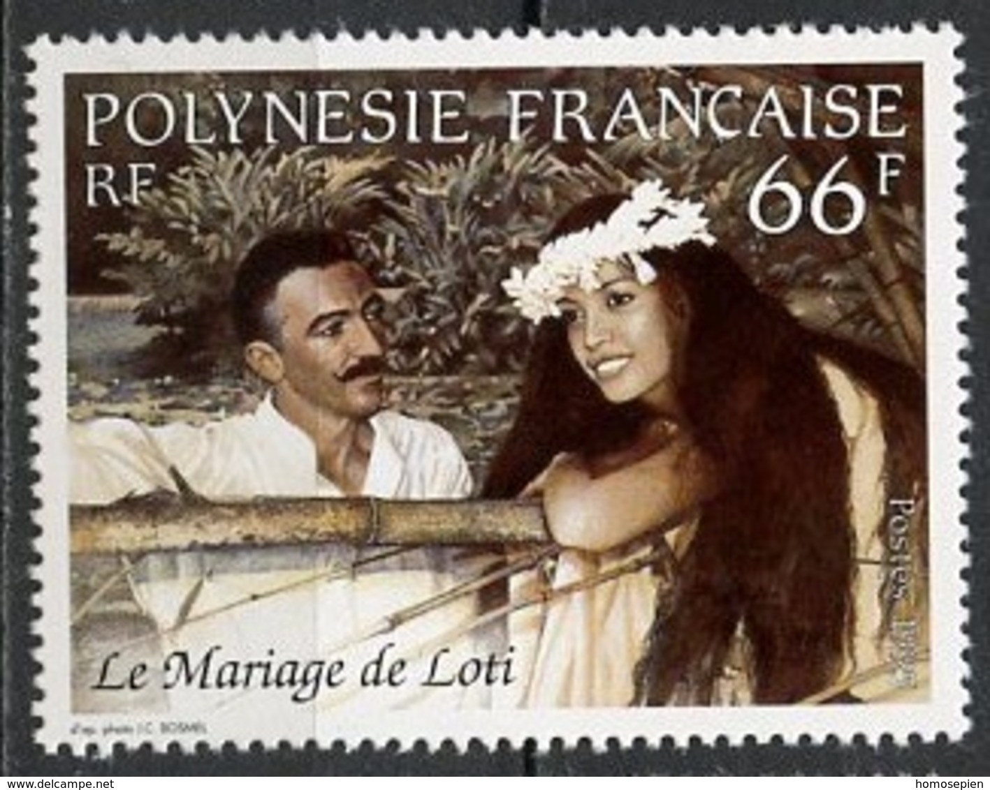 Polynésie Française - Polynesien - Polynesia 1995 Y&T N°482 - Michel N°680 *** - 66f Mariage De P Loti - Unused Stamps