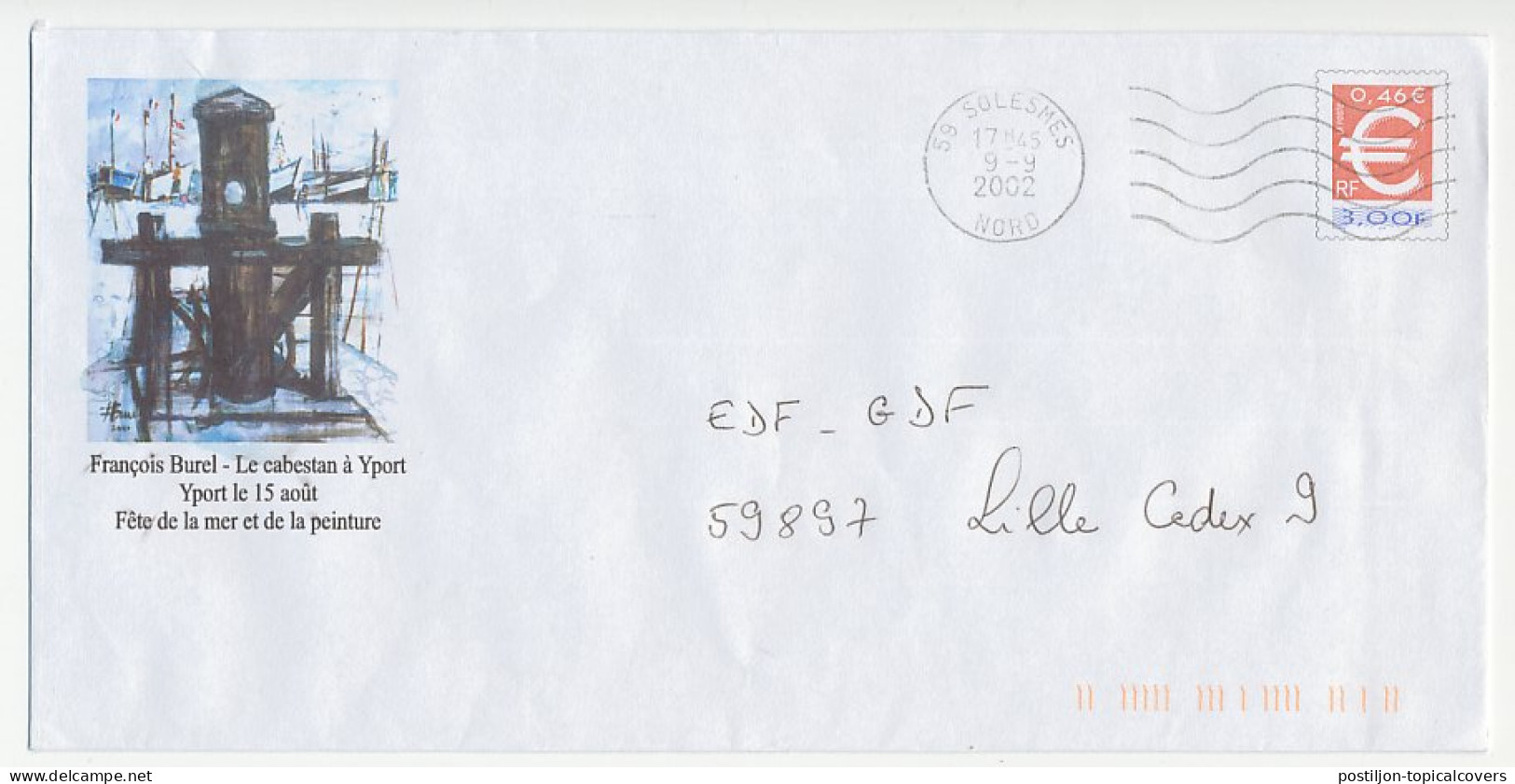 Postal Stationery / PAP France 2002 Francois Burel - Harbor - Other & Unclassified