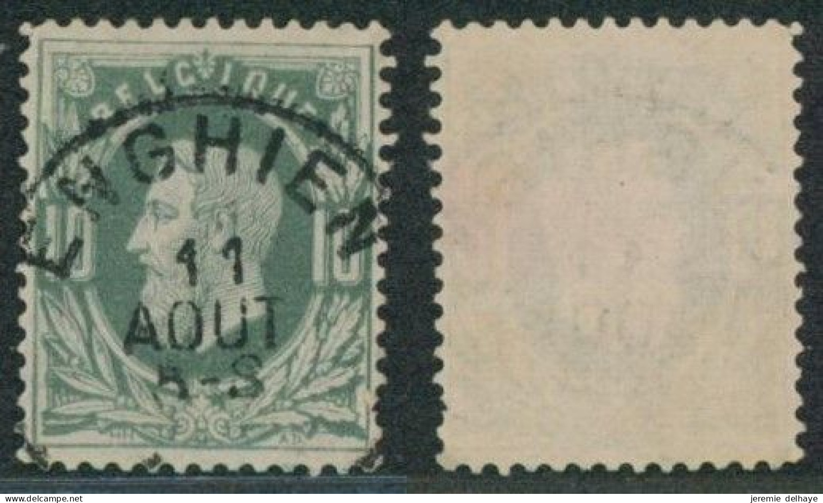 émission 1869 - N°30 Obl Simple Cercle "Enghien".  // (AD) - 1869-1883 Leopoldo II
