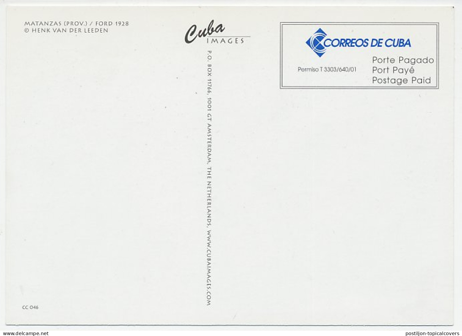 Postal Stationery Cuba Car - Ford - Auto's