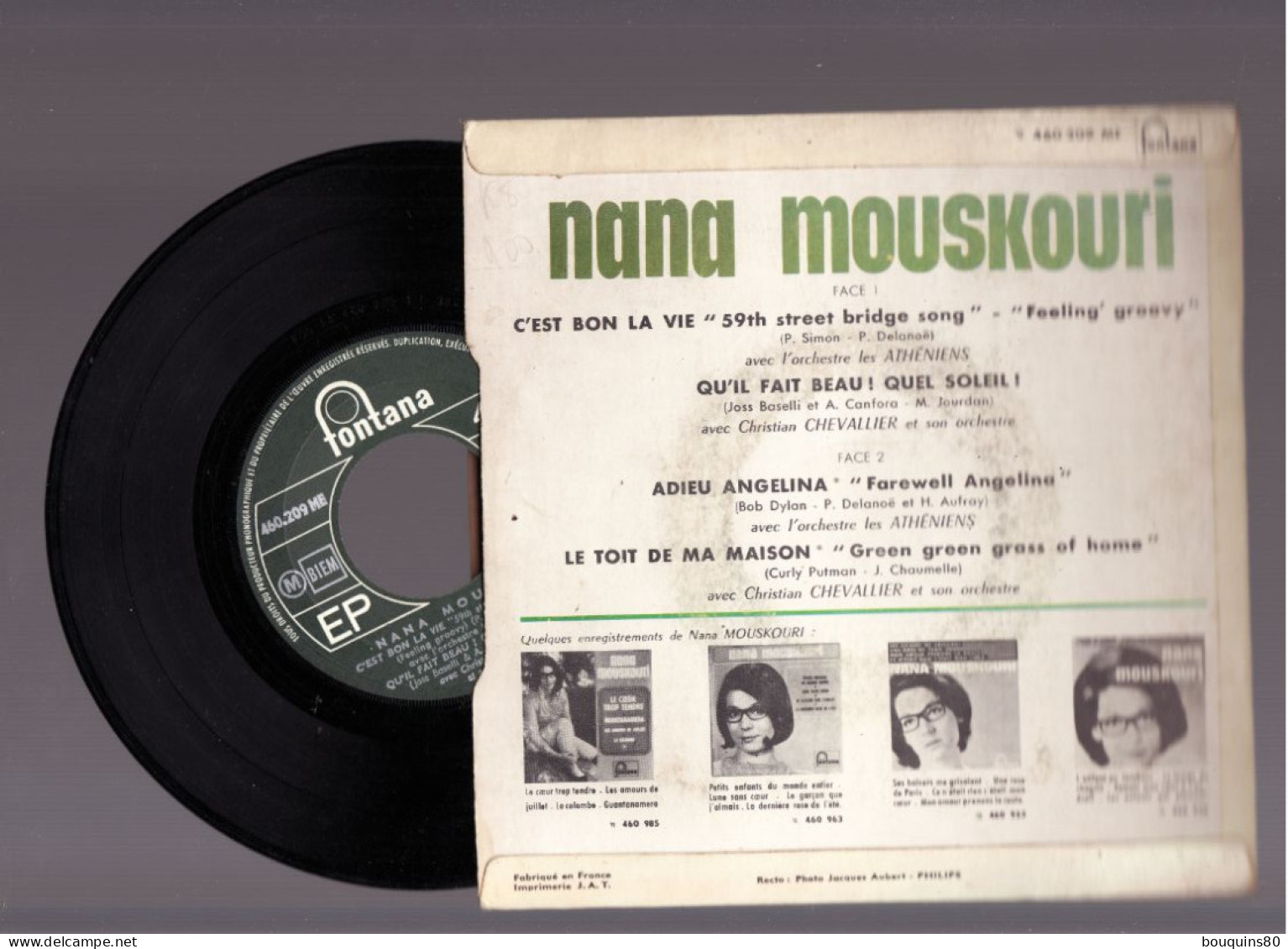 NANA MOUSKOURI C'EST BON LA VIE - Otros - Canción Francesa