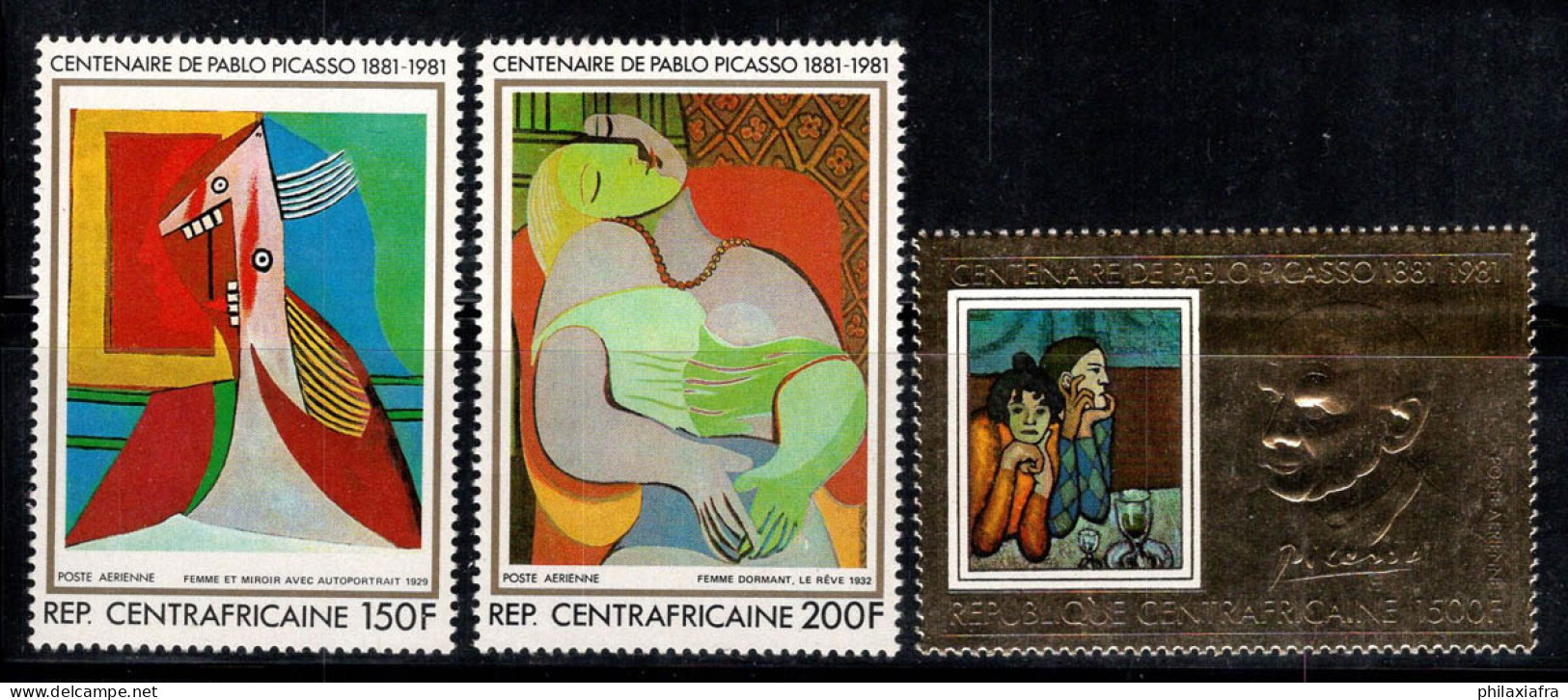 République Centrafricaine 1981 Mi. 745, 748 Neuf ** 100% Poste Aérienne Picasso - República Centroafricana