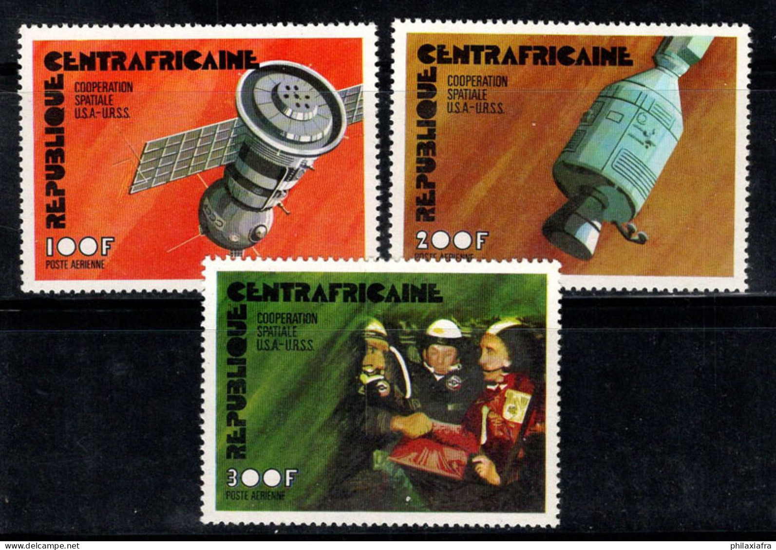 République Centrafricaine 1976 Mi. 403-405 Neuf ** 100% Poste Aérienne Espace - Zentralafrik. Republik
