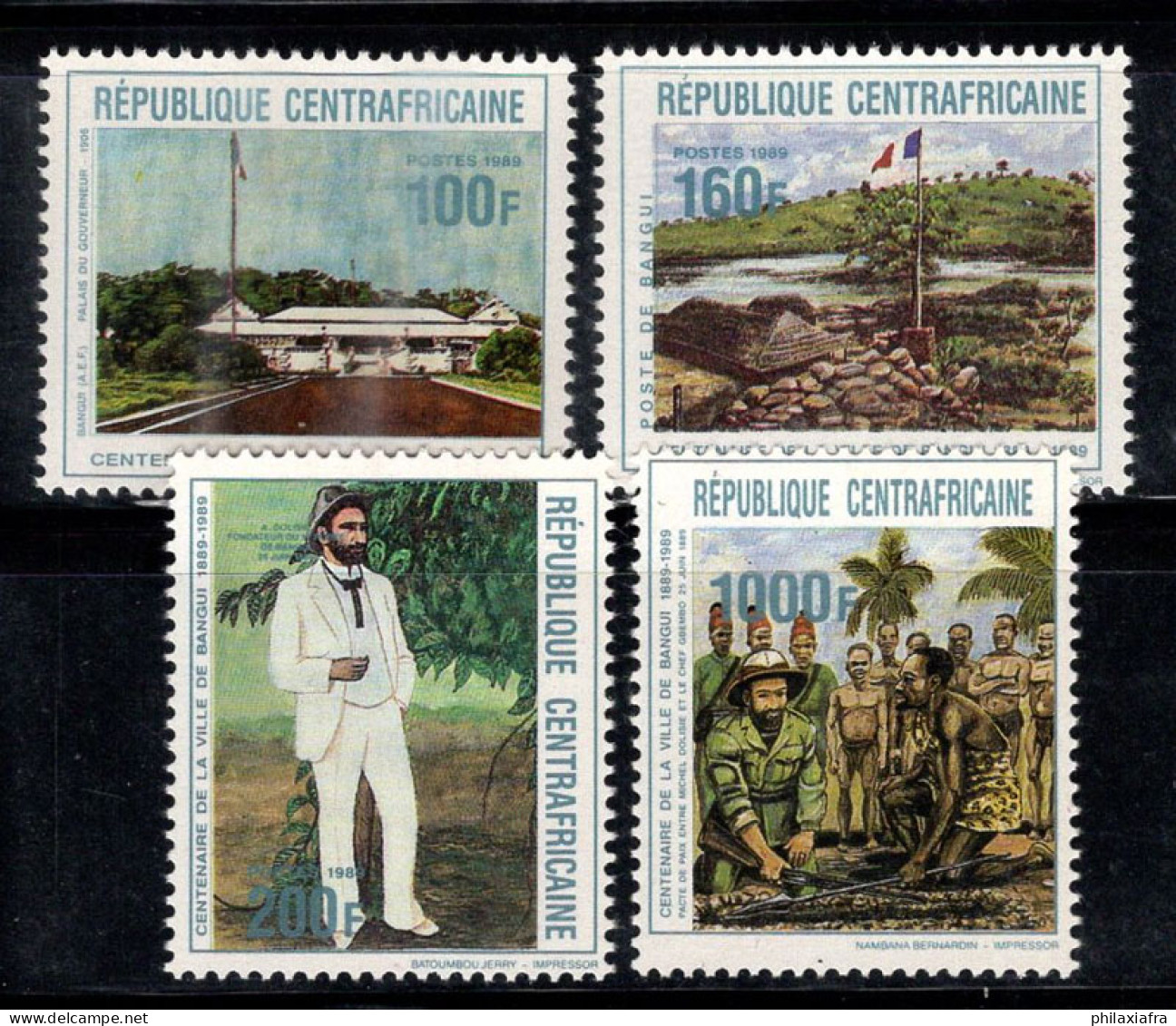 République Centrafricaine 1989 Mi. 1405-1407 Neuf ** 100% Bangui - Central African Republic