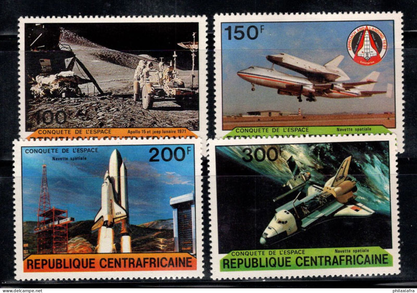 République Centrafricaine 1981 Mi. 736-739 Neuf ** 100% Espace - Central African Republic