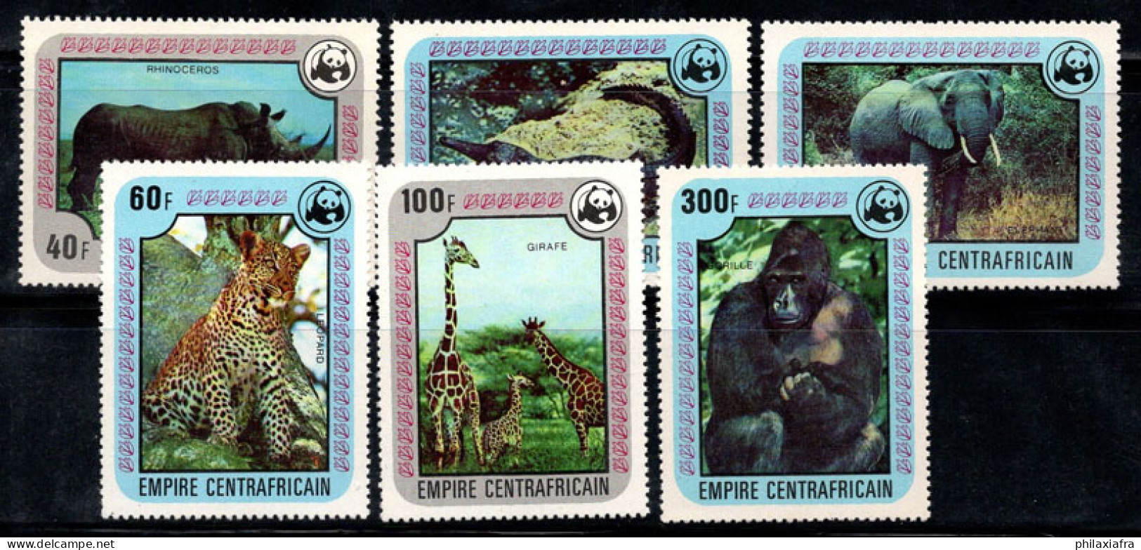 République Centrafricaine 1978 Mi. 532-537 Neuf ** 100% Animaux, Faune - Repubblica Centroafricana