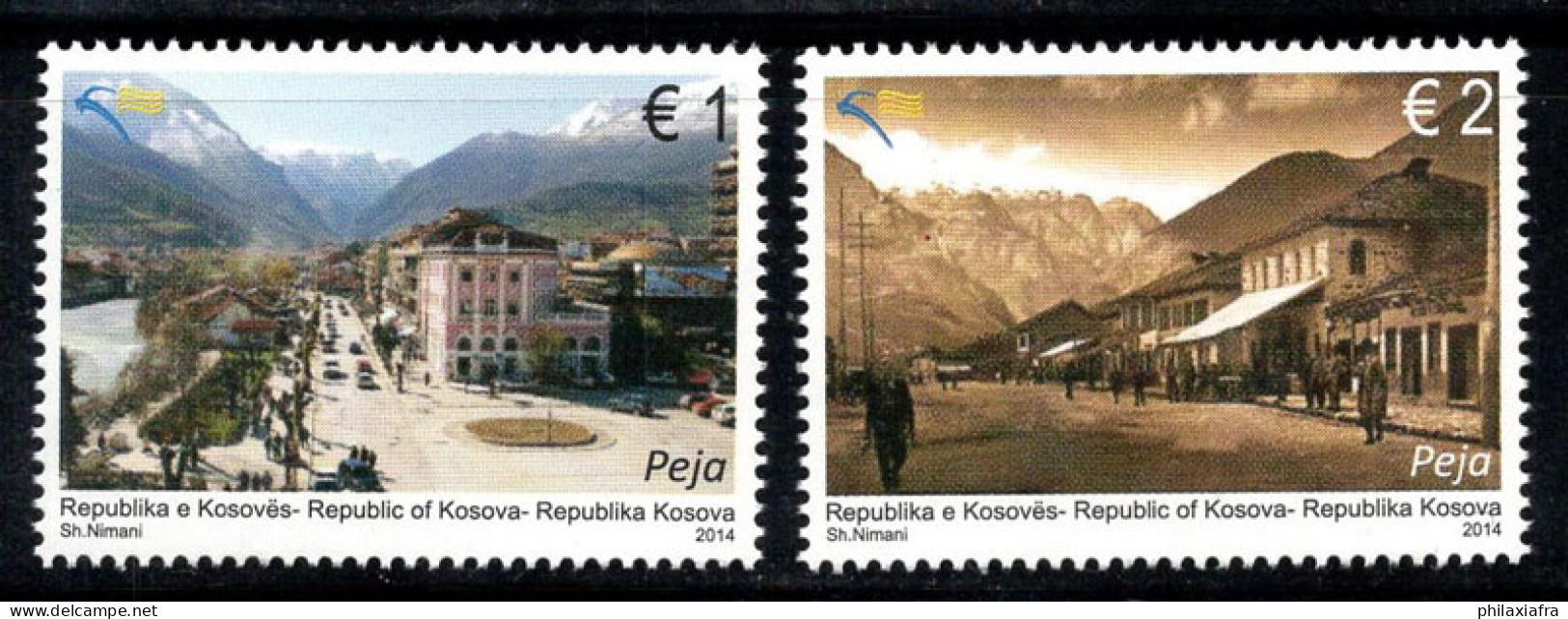 Kosovo 2014 Mi. 275-276 Neuf ** 100% Pec Ville, Vues - Kosovo