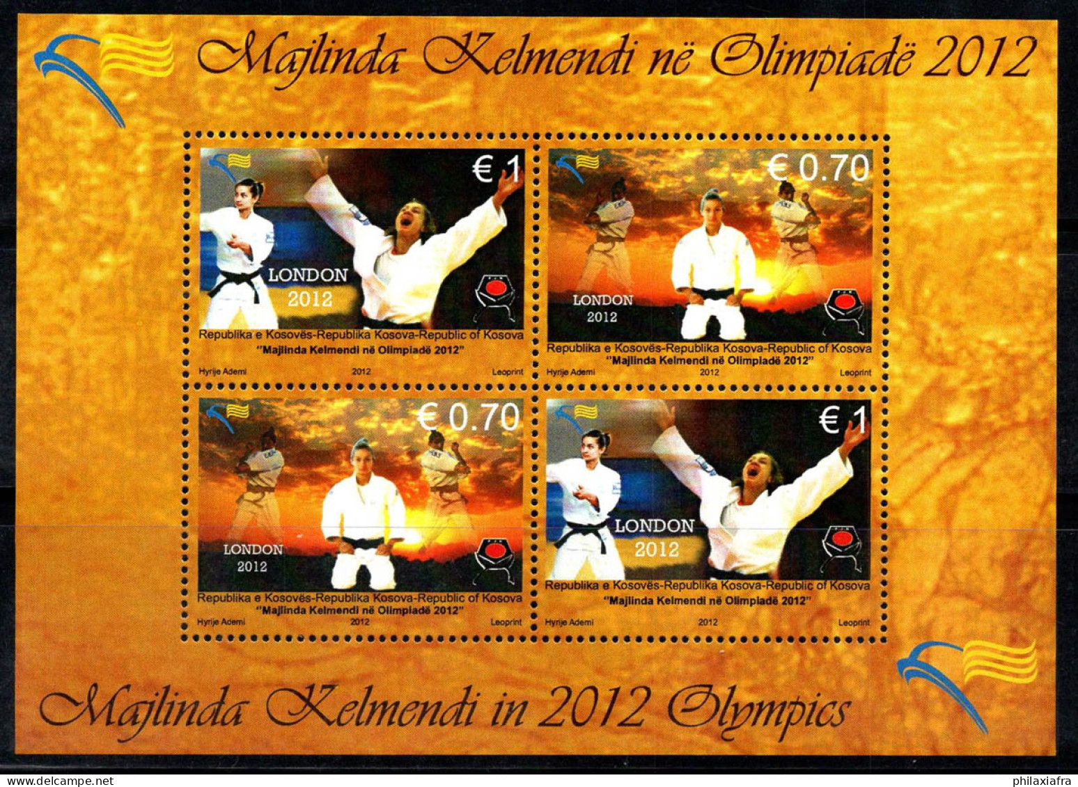 Kosovo 2012 Mi. Bl. 22 Bloc Feuillet 100% Neuf ** Jeux Olympiques - Kosovo