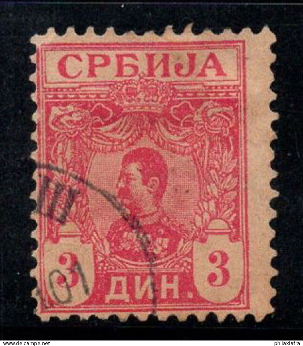 Serbie 1901 Mi. 60 Oblitéré 100% 3 Din, Roi Alexandre - Serbien