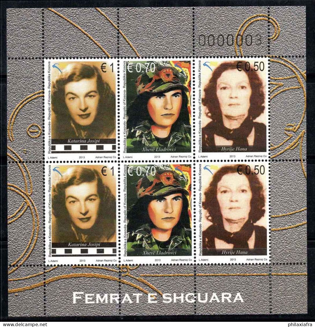 Kosovo 2013 Mi. 257-259 Mini Feuille 100% Neuf ** Femmes Célèbres - Kosovo