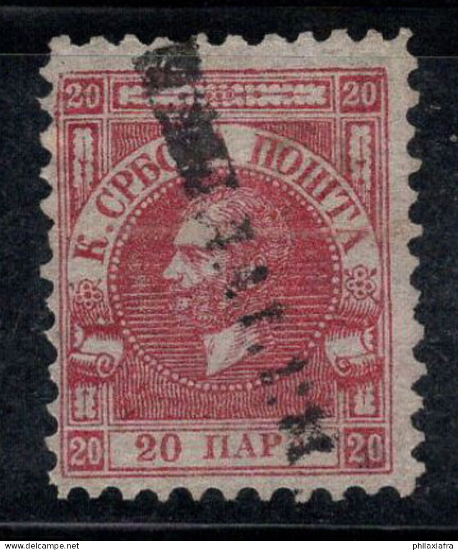 Serbie 1866 Mi. 5y Oblitéré 100% 20 Pa, Prince Michel III - Serbien