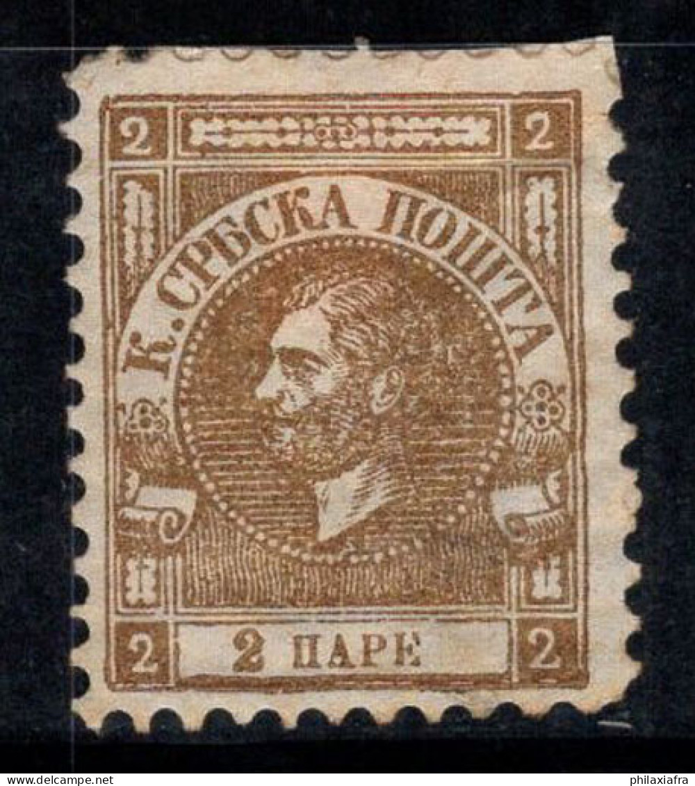 Serbie 1867 Mi. 10A Neuf * MH 40% 2 Pa, Prince Michel III - Serbia
