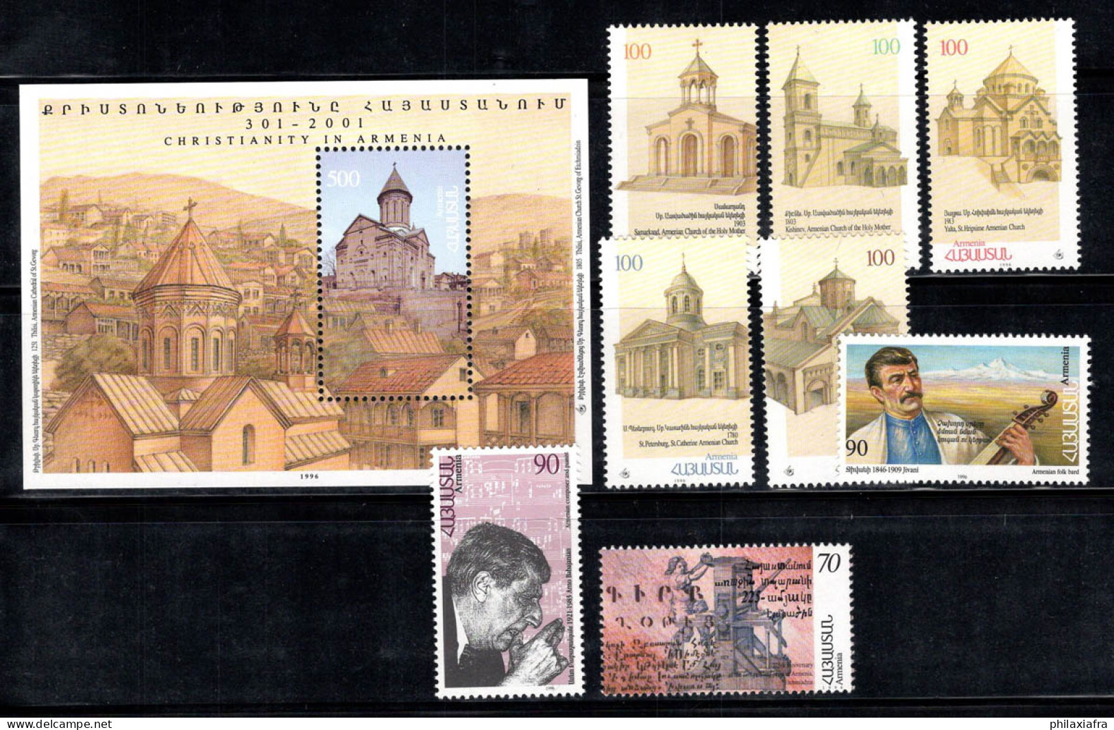 Arménie 1997 Mi. Bl. 7, 302-306 Bloc Feuillet 100% Neuf ** église, Etschmiadsin, Babajanyan - Armenië