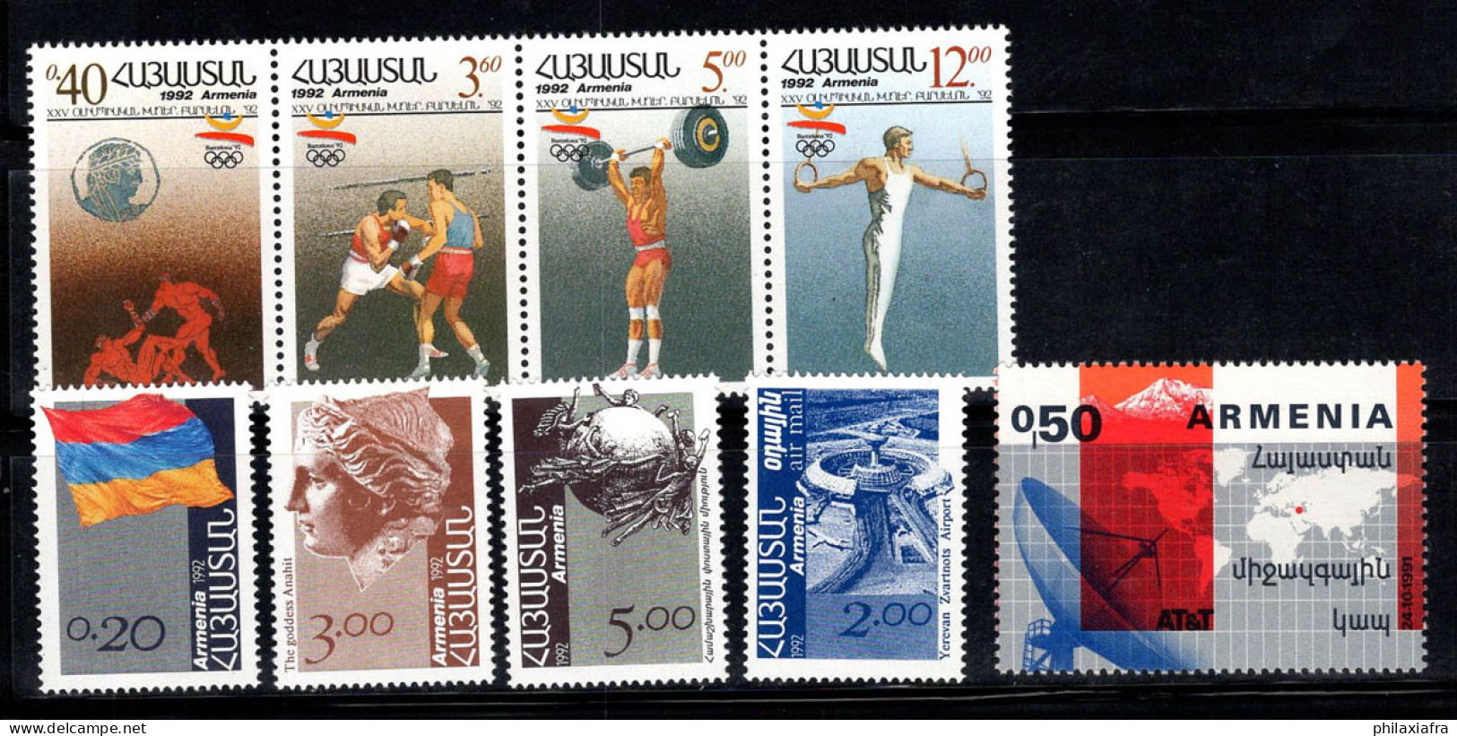 Arménie 1992 Mi. 198-206 Neuf ** 100% Jeux Olympiques, Indépendance - Arménie