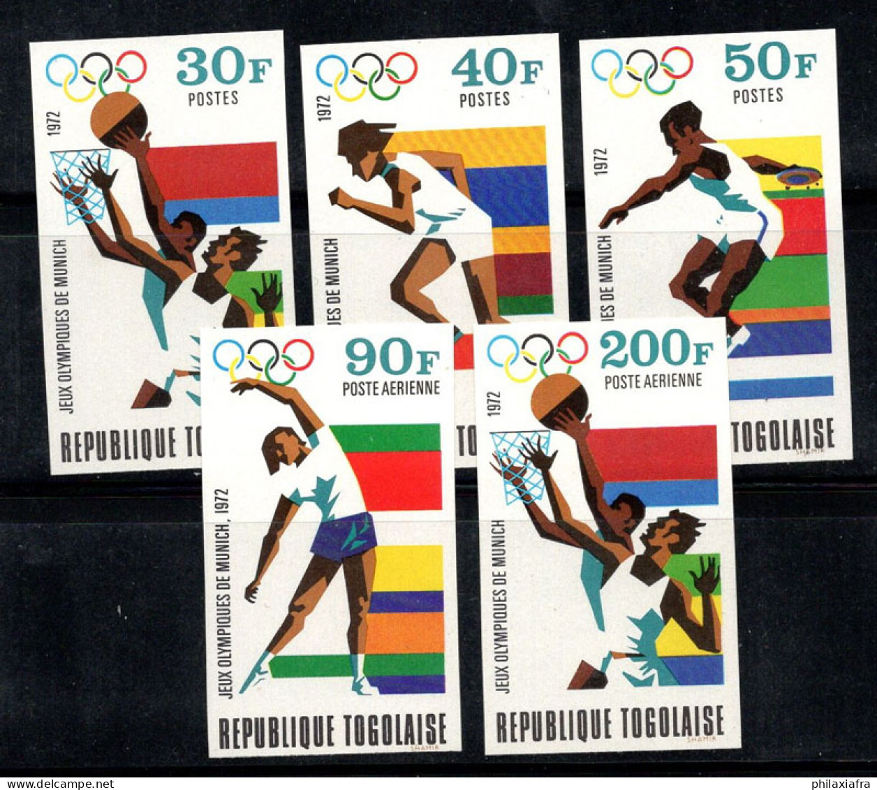 Togo 1972 Mi. 930B-934B Neuf ** 100% Poste Aérienne Jeux Olympiques - Togo (1960-...)