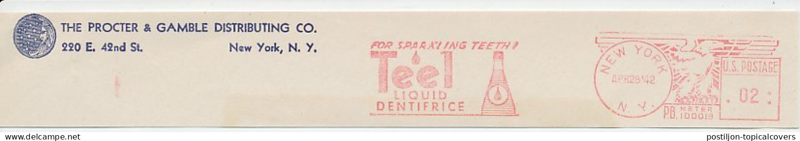 Meter Top Cut USA 1942 Liquid Dentifrice - Teel - Medizin