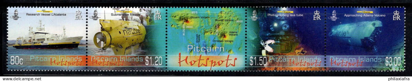 Île De Pitcairn 2010 Mi. 809-812 Neuf ** 100% CENTRES D'ACTIVITÉ VOLCANIQUE - Pitcairn Islands