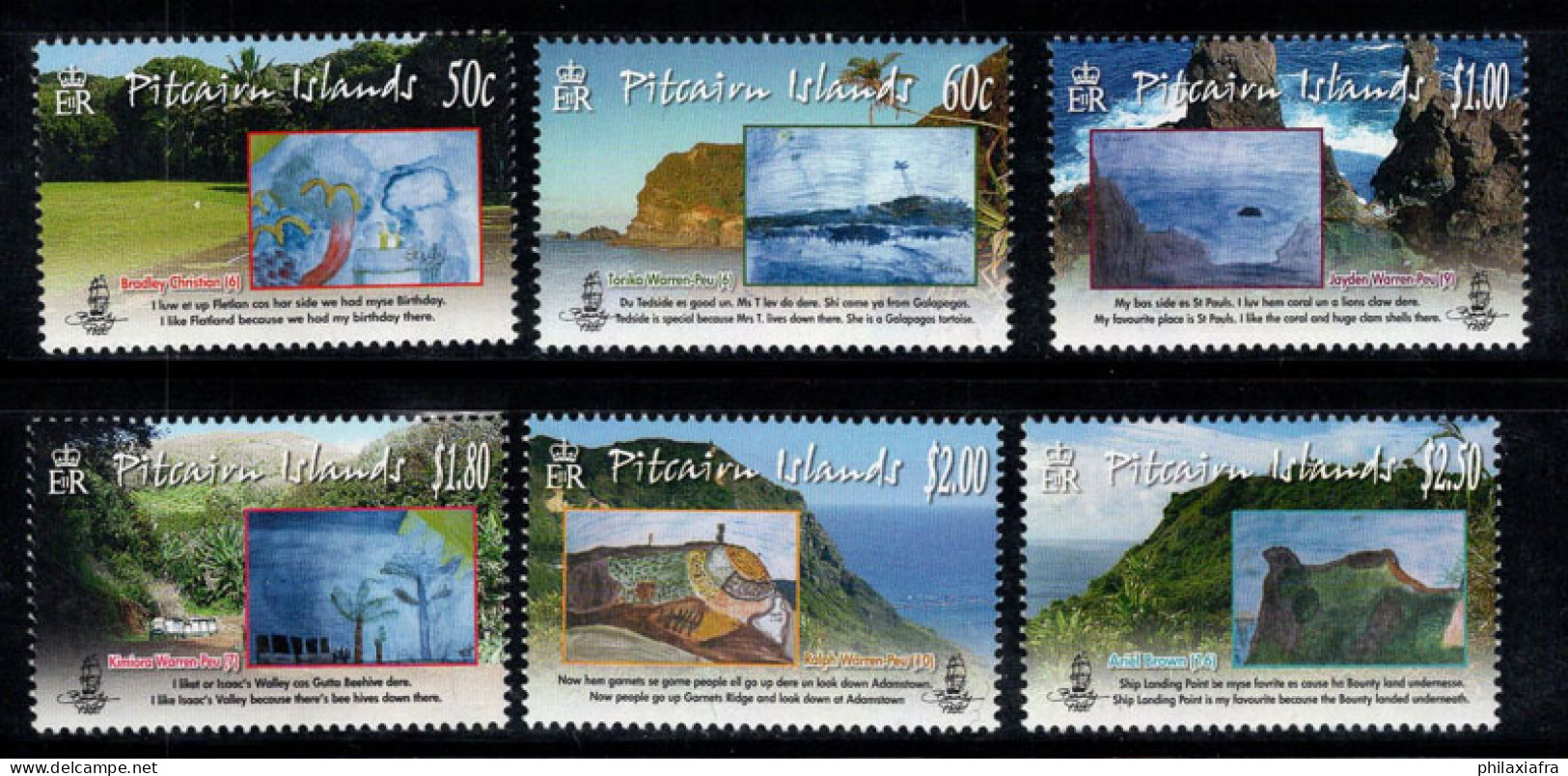 Île De Pitcairn 2010 Mi. 795-800 Neuf ** 100% PAYSAGES, PEINTURES - Pitcairn Islands