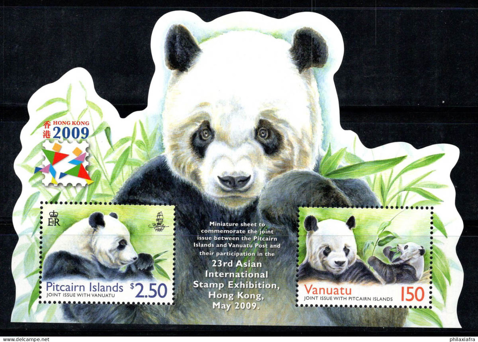 Île De Pitcairn 2009 Mi. Bl. 52 Bloc Feuillet 100% Neuf ** Panda, HONG KONG - Pitcairn Islands