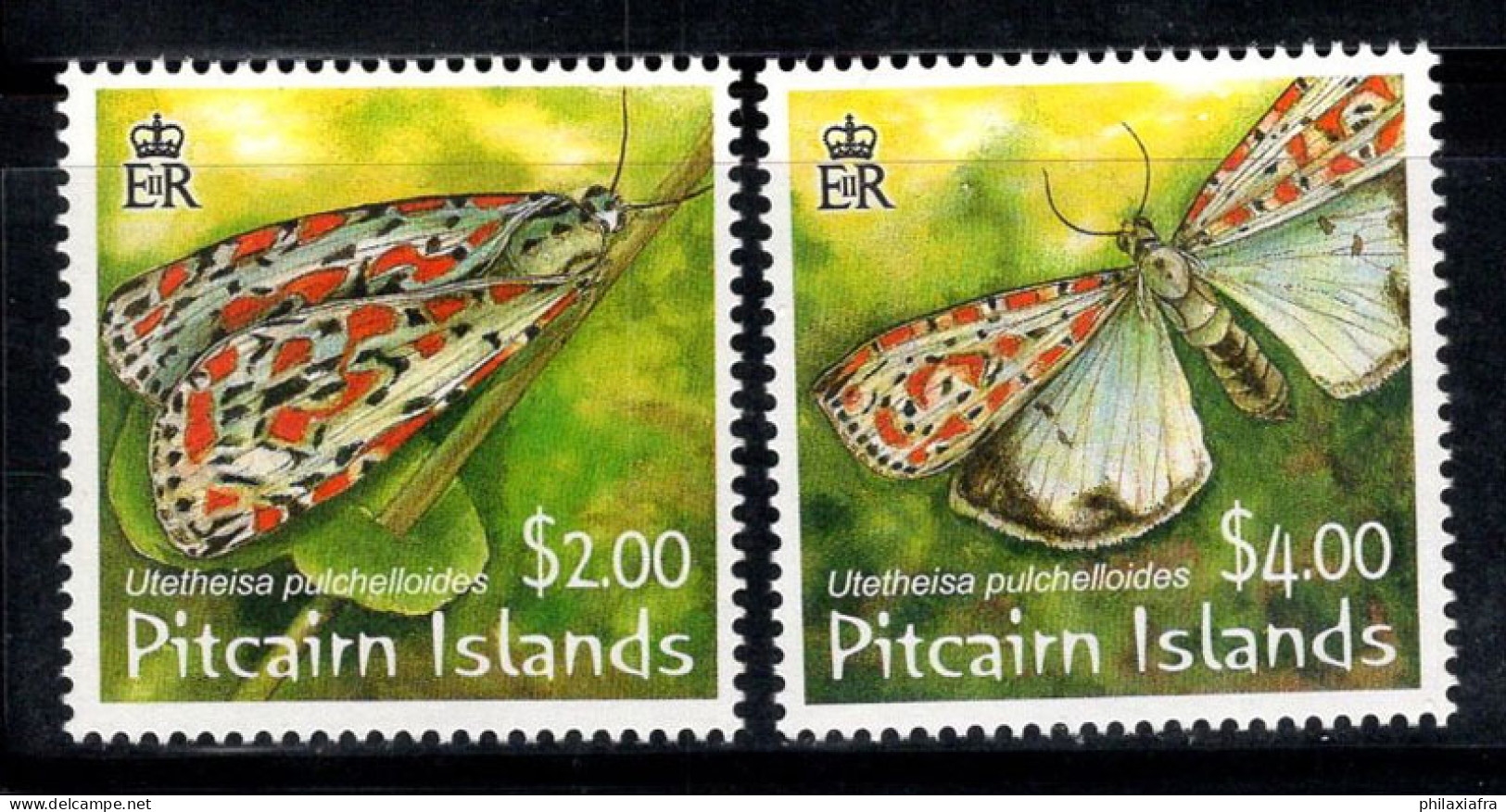Île De Pitcairn 2007 Mi. 729-730 Neuf ** 100% Papillons - Pitcairninsel