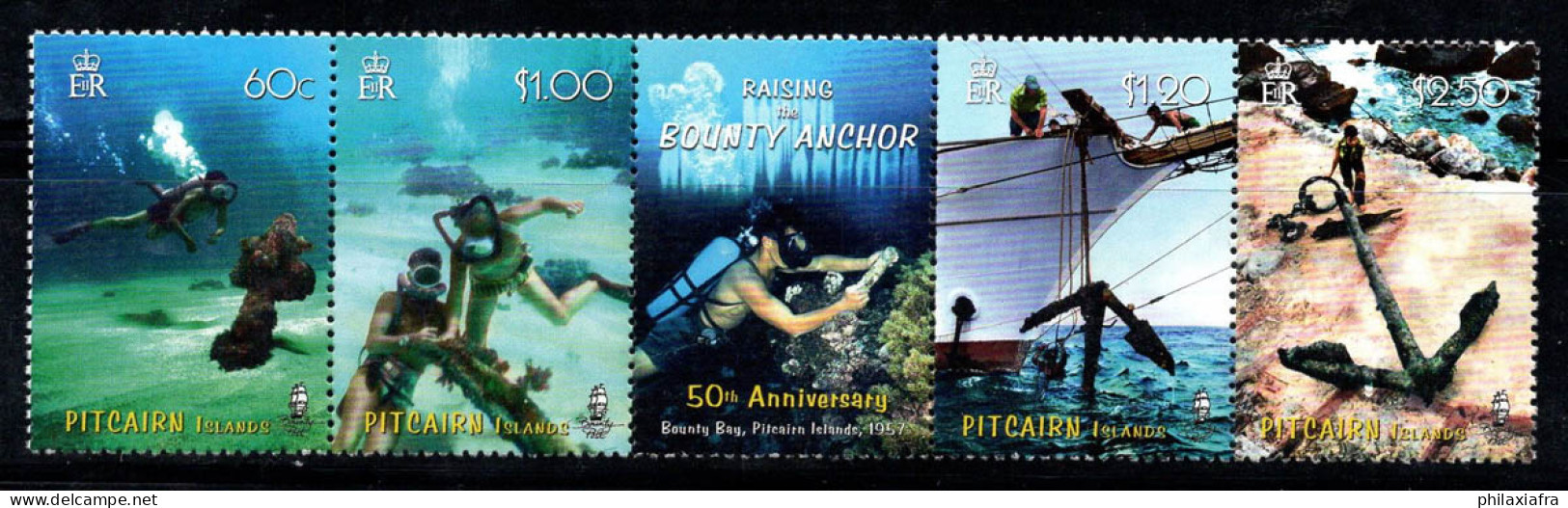 Île De Pitcairn 2007 Mi. 721-724 Neuf ** 100% Discovery Bounty, Sous-marin - Pitcairn Islands