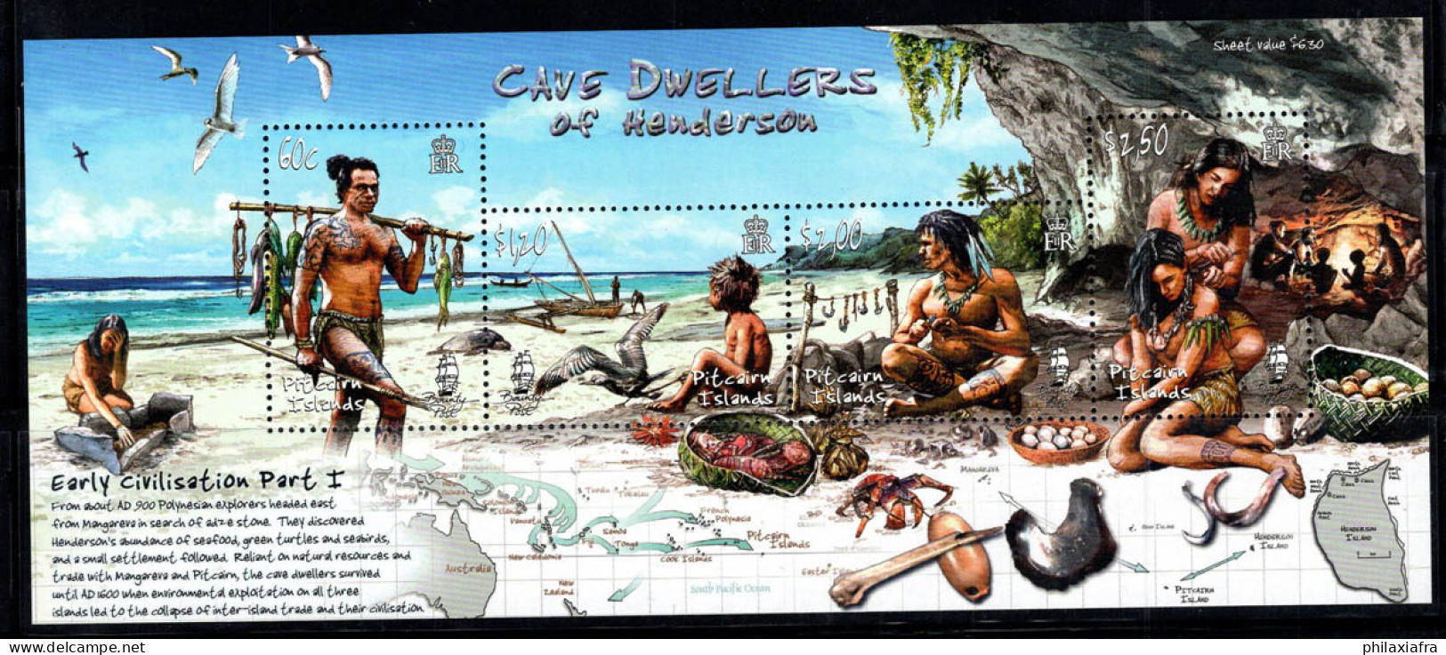 Île De Pitcairn 2006 Mi. Bl. 44 Bloc Feuillet 100% Neuf ** Première Civilisation - Pitcairninsel