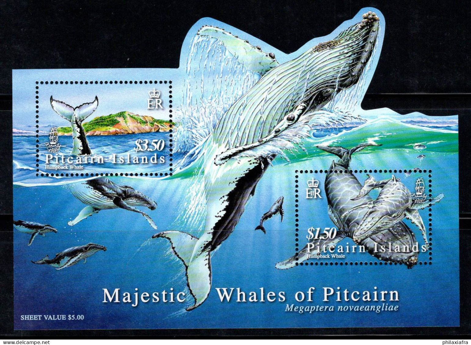 Île De Pitcairn 2006 Mi. Bl. 45 Bloc Feuillet 100% Neuf ** Baleines - Pitcairneilanden