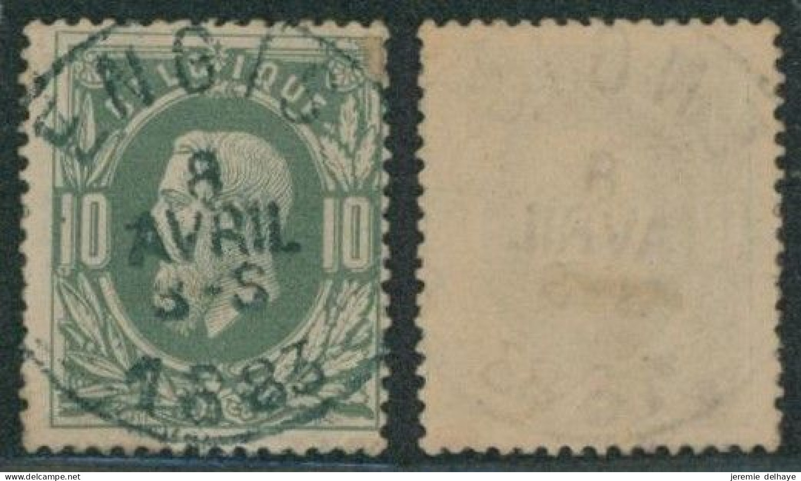 émission 1869 - N°30 Obl Simple Cercle "Engis".  // (AD) - 1869-1883 Leopold II.