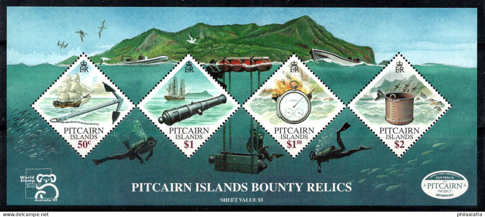 Île De Pitcairn 1999 Mi. Bl. 22 Bloc Feuillet 100% Neuf ** AUSTRALIE, Exposition Philatélique - Islas De Pitcairn