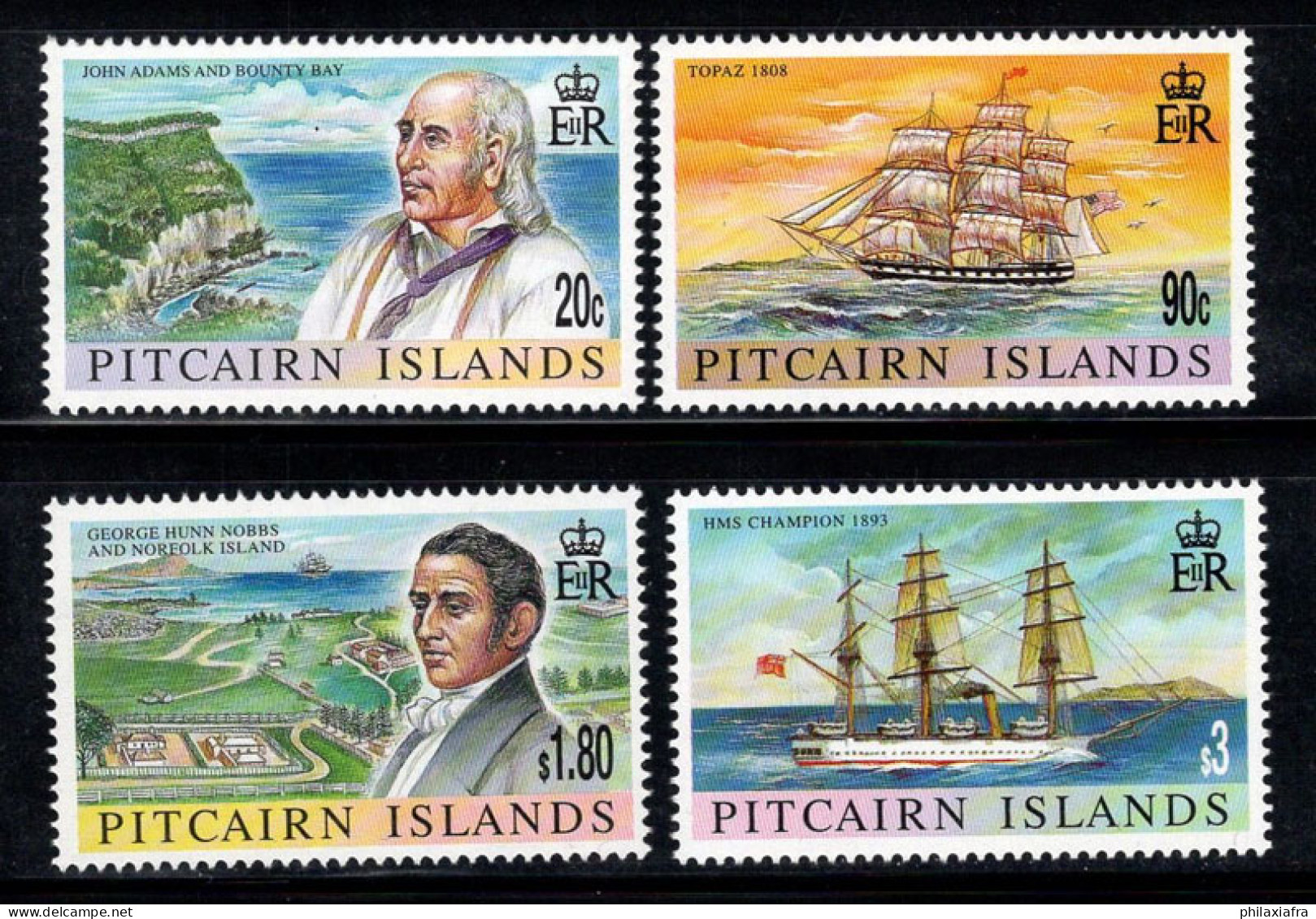 Île De Pitcairn 1999 Mi. 538-541 Neuf ** 100% Navires - Pitcairneilanden