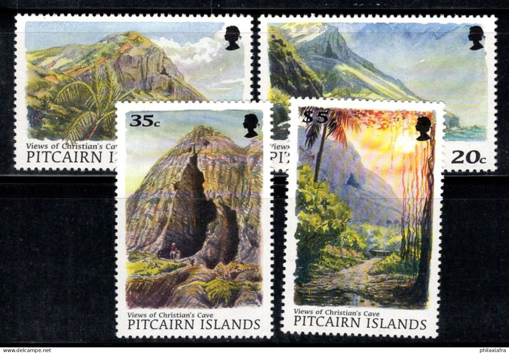 Île De Pitcairn 1998 Mi. 510-513 Neuf ** 100% Paysages, Vues, Grotte - Pitcairneilanden