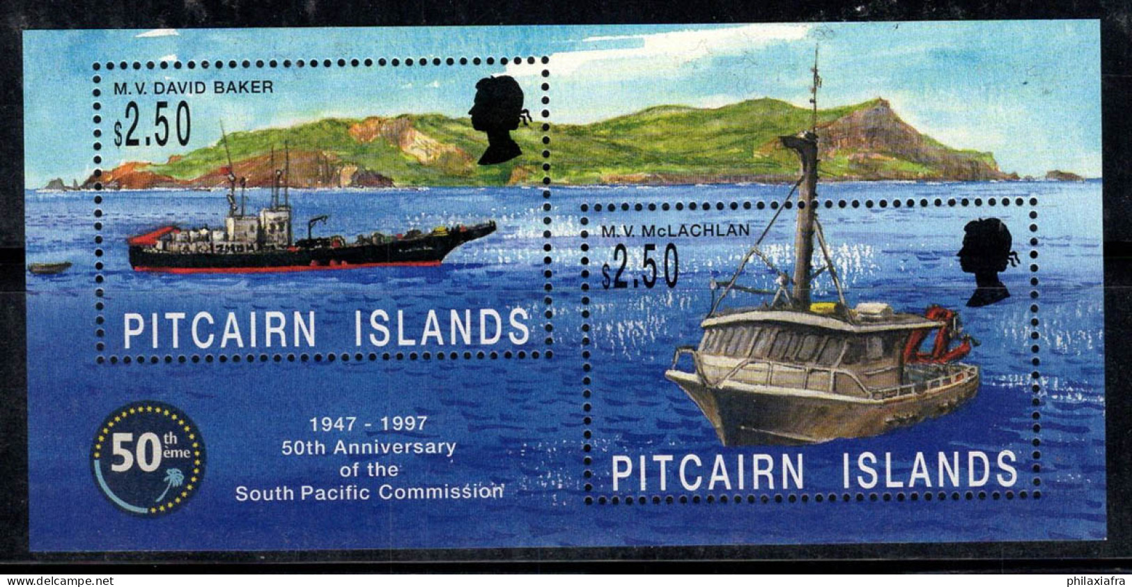 Île De Pitcairn 1997 Mi. Bl. 19 Bloc Feuillet 100% Neuf ** NAVI, Pacifique Sud - Pitcairninsel