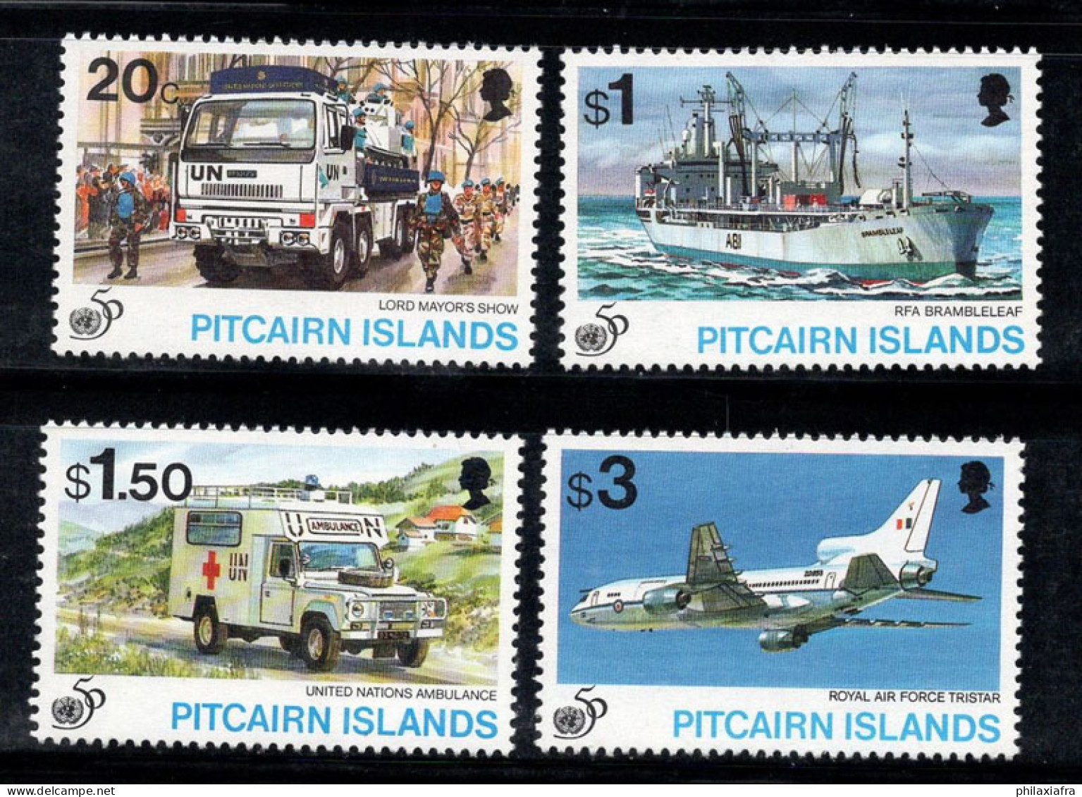 Île De Pitcairn 1995 Mi. 465-468 Neuf ** 100% UN, NAVIRE, AVION - Pitcairn Islands