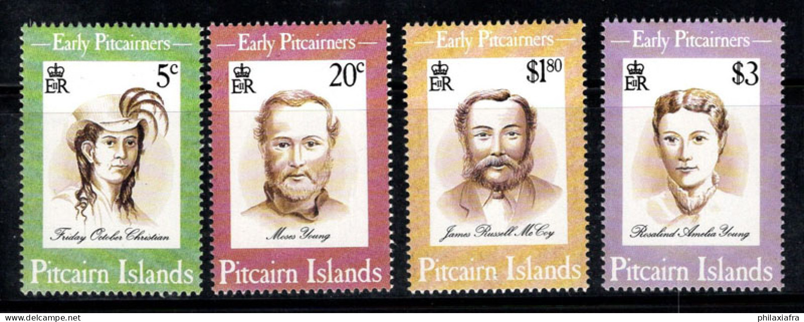 Île De Pitcairn 1994 Mi. 428-431 Neuf ** 100% Les Célébrités, Les Premiers Résidents - Pitcairn