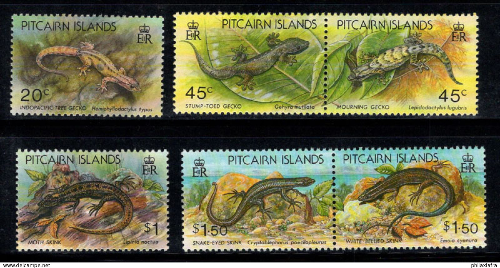 Île De Pitcairn 1993 Mi. 418-423 Neuf ** 100% Lézards - Pitcairn