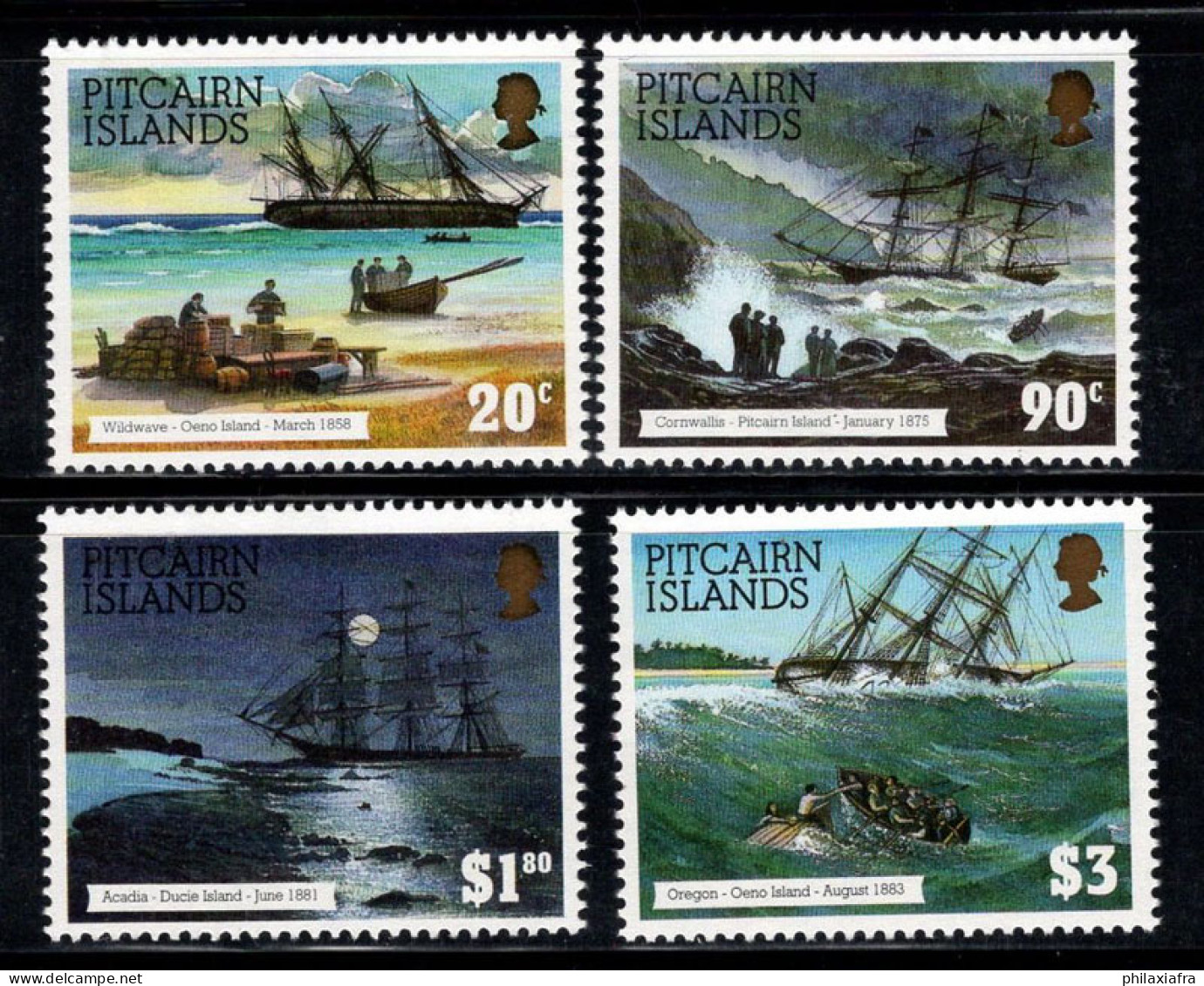 Île De Pitcairn 1994 Mi. 432-435 Neuf ** 100% Navires - Pitcairneilanden