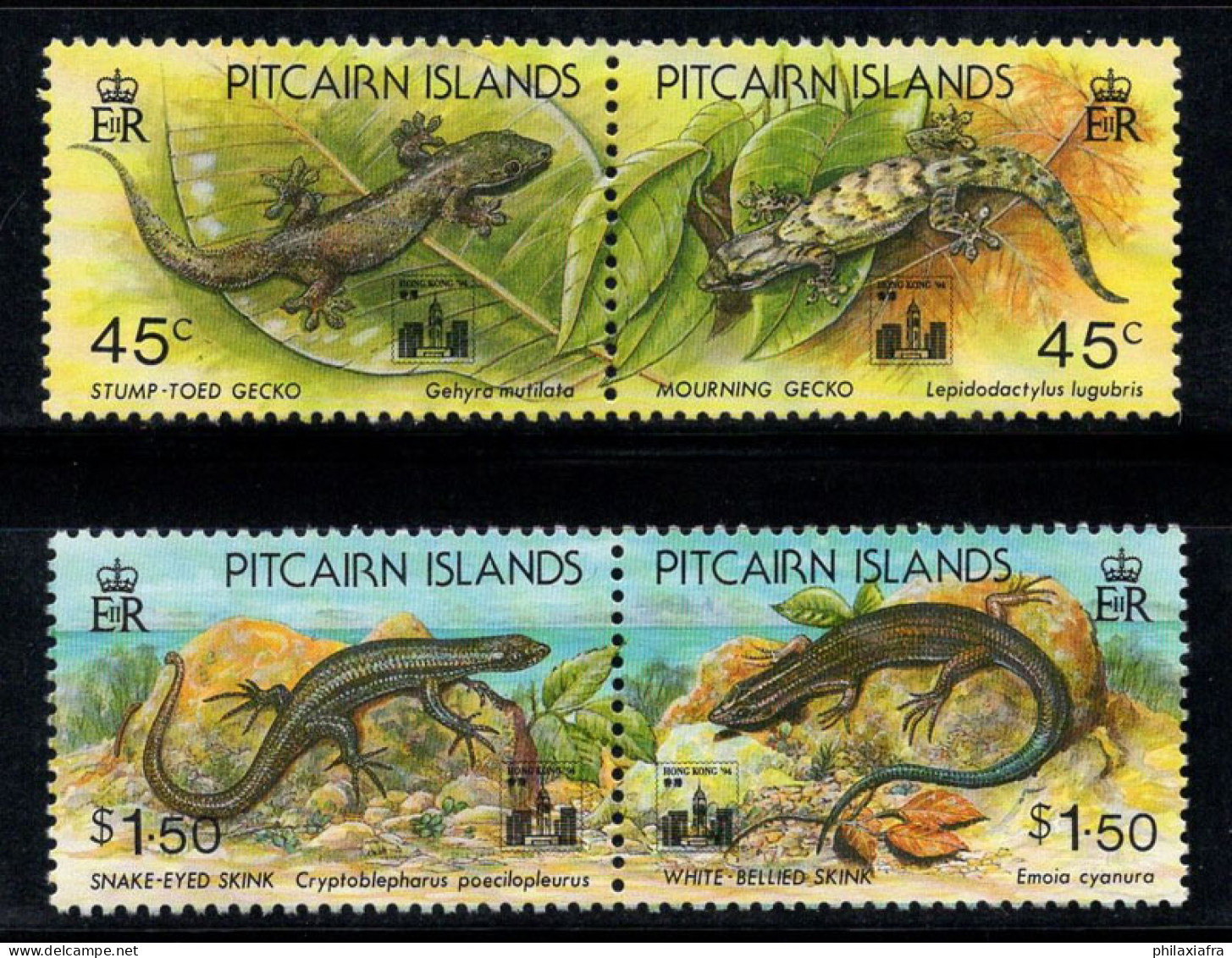 Île De Pitcairn 1994 Mi. 424-427 Neuf ** 100% Lézards - Pitcairn