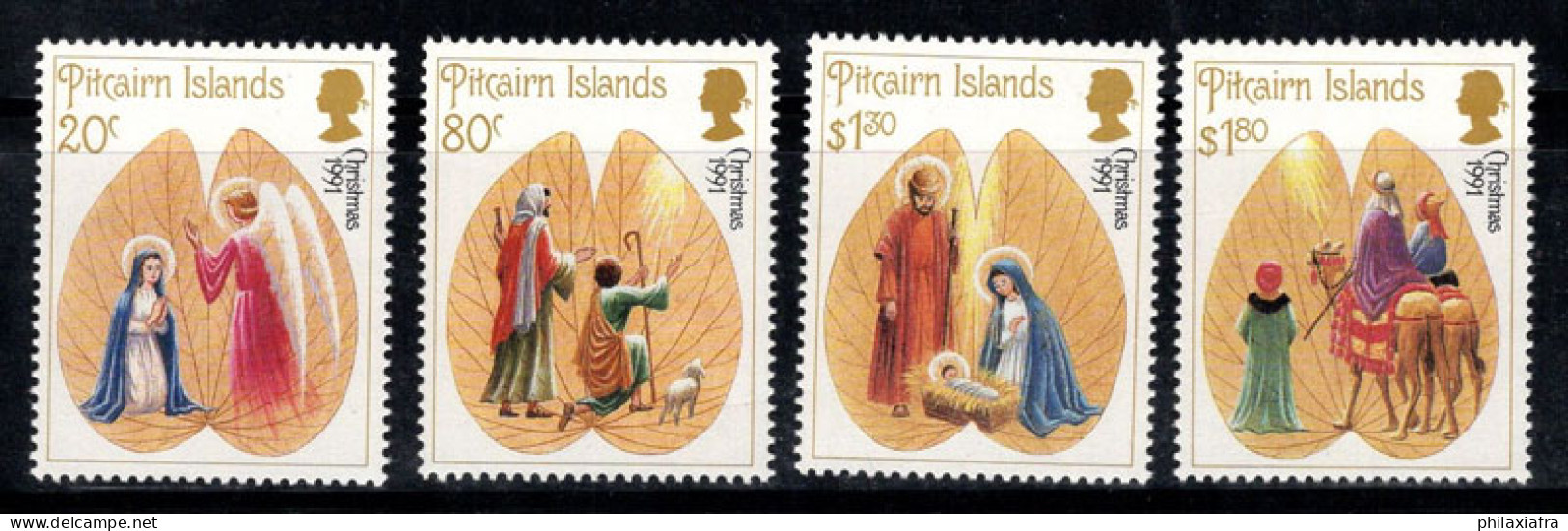 Île De Pitcairn 1991 Mi. 387-390 Neuf ** 100% Noël - Pitcairn