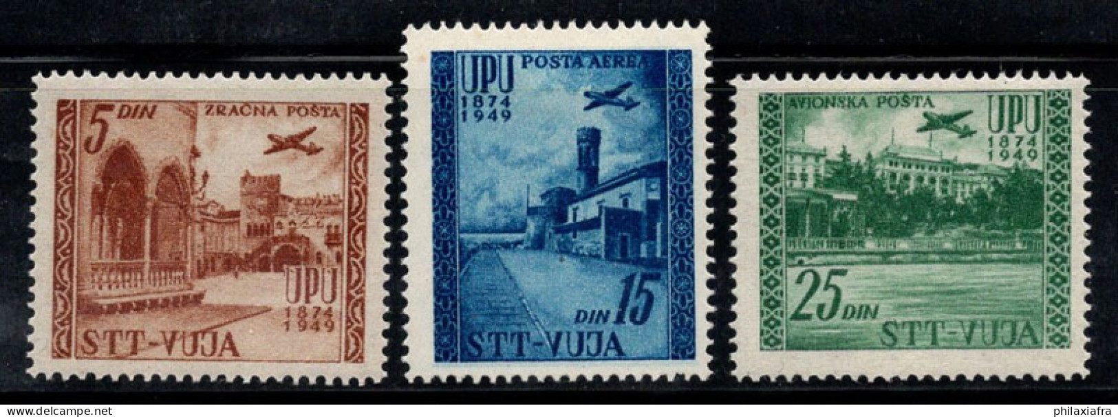 Trieste - Zone B 1952 Sass. 17-19 Neuf * MH 100% Poste Aérienne UPU - Airmail