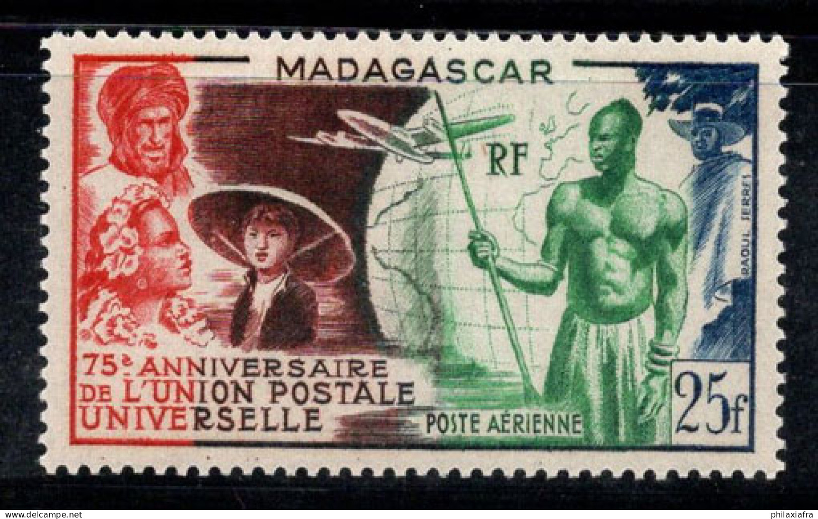 Madagascar 1949 Yv. 72 Neuf ** 100% Poste Aérienne UPU - Aéreo