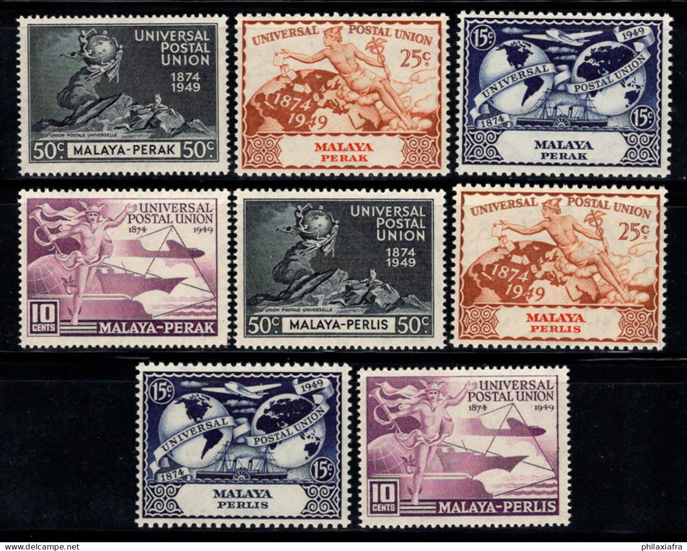 UPU 1949 Neuf ** 100% Perak, Perlis - UPU (Union Postale Universelle)