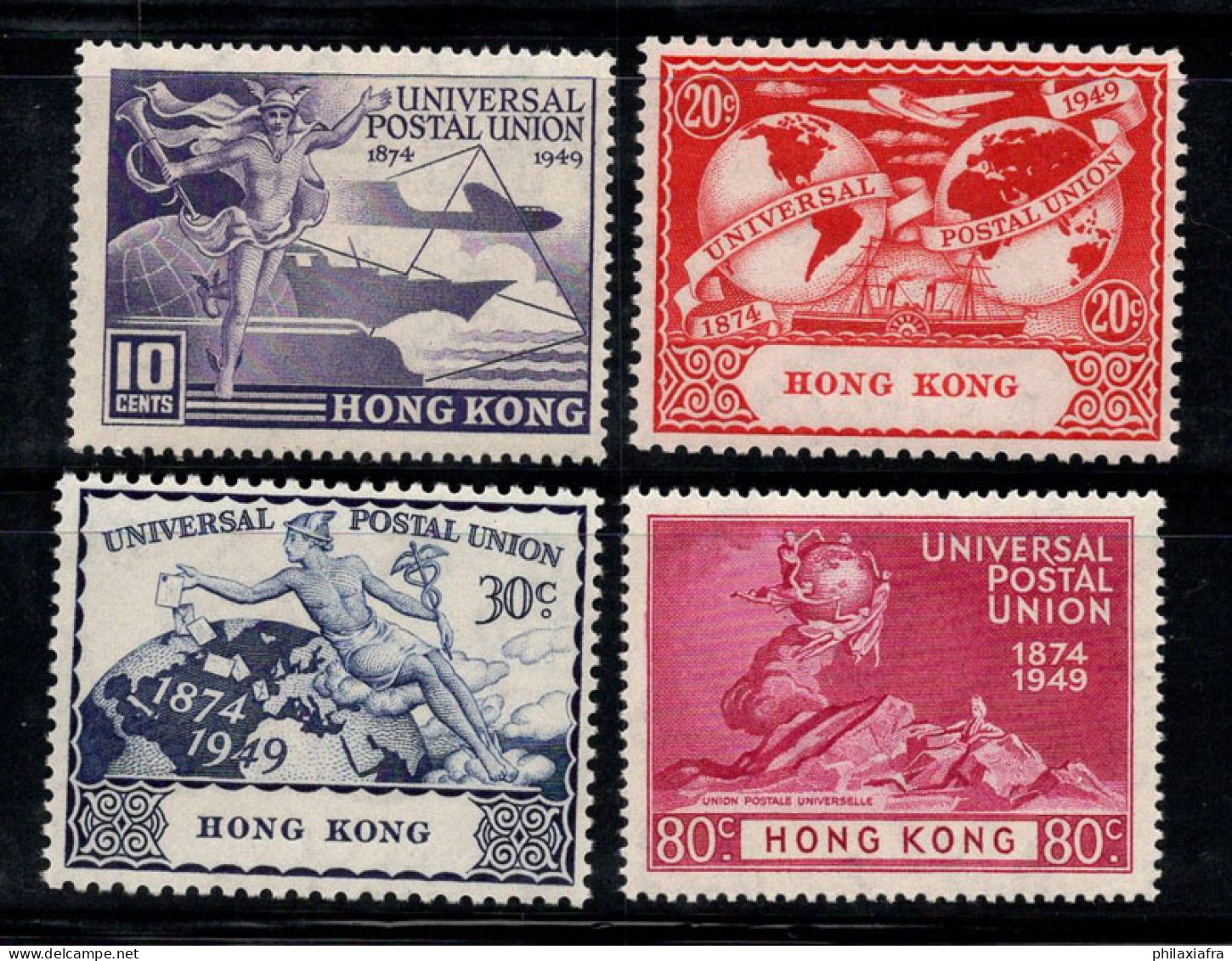 Hong Kong 1949 Mi. 173-176 Neuf ** 80% UPU - Ungebraucht