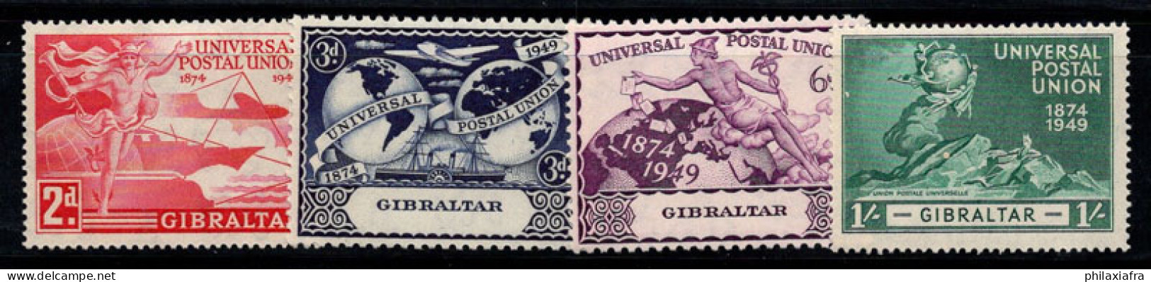 Gibraltar 1949 Mi. 125-128 Neuf * MH 60% UPU - Gibraltar