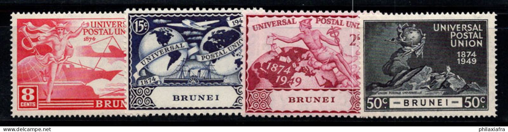 Brunei 1949 Mi. 74-77 Neuf ** 100% UPU - Brunei (...-1984)