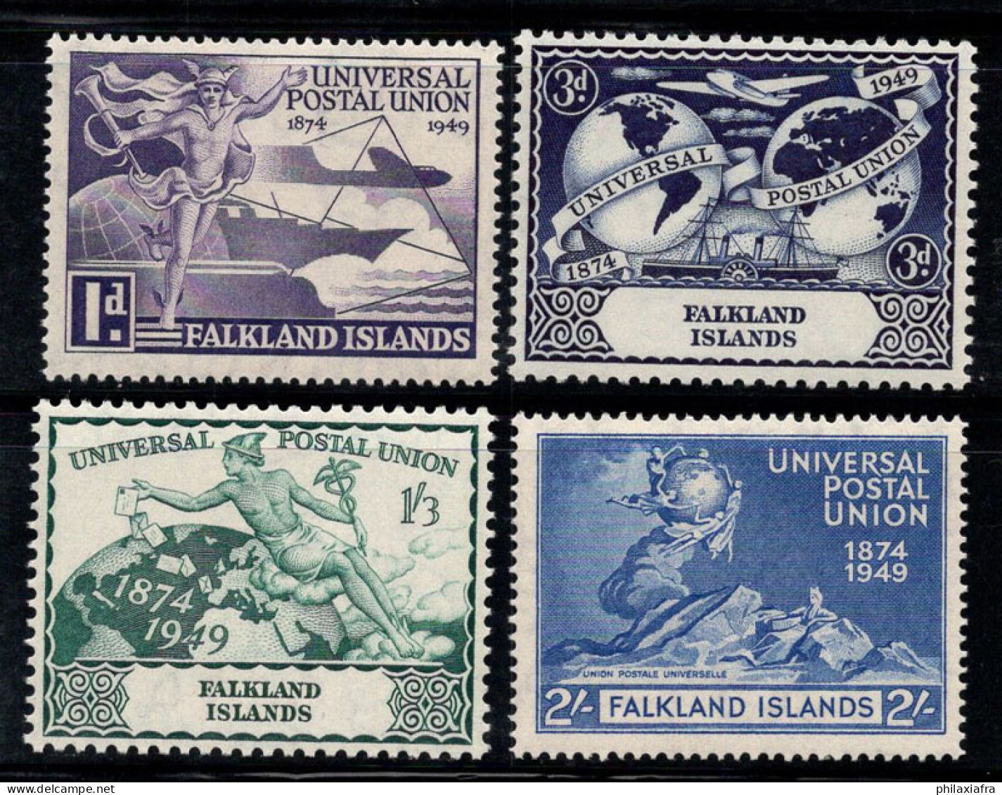 Falkland 1949 Mi. 98-101 Neuf ** 100% UPU - Falklandinseln