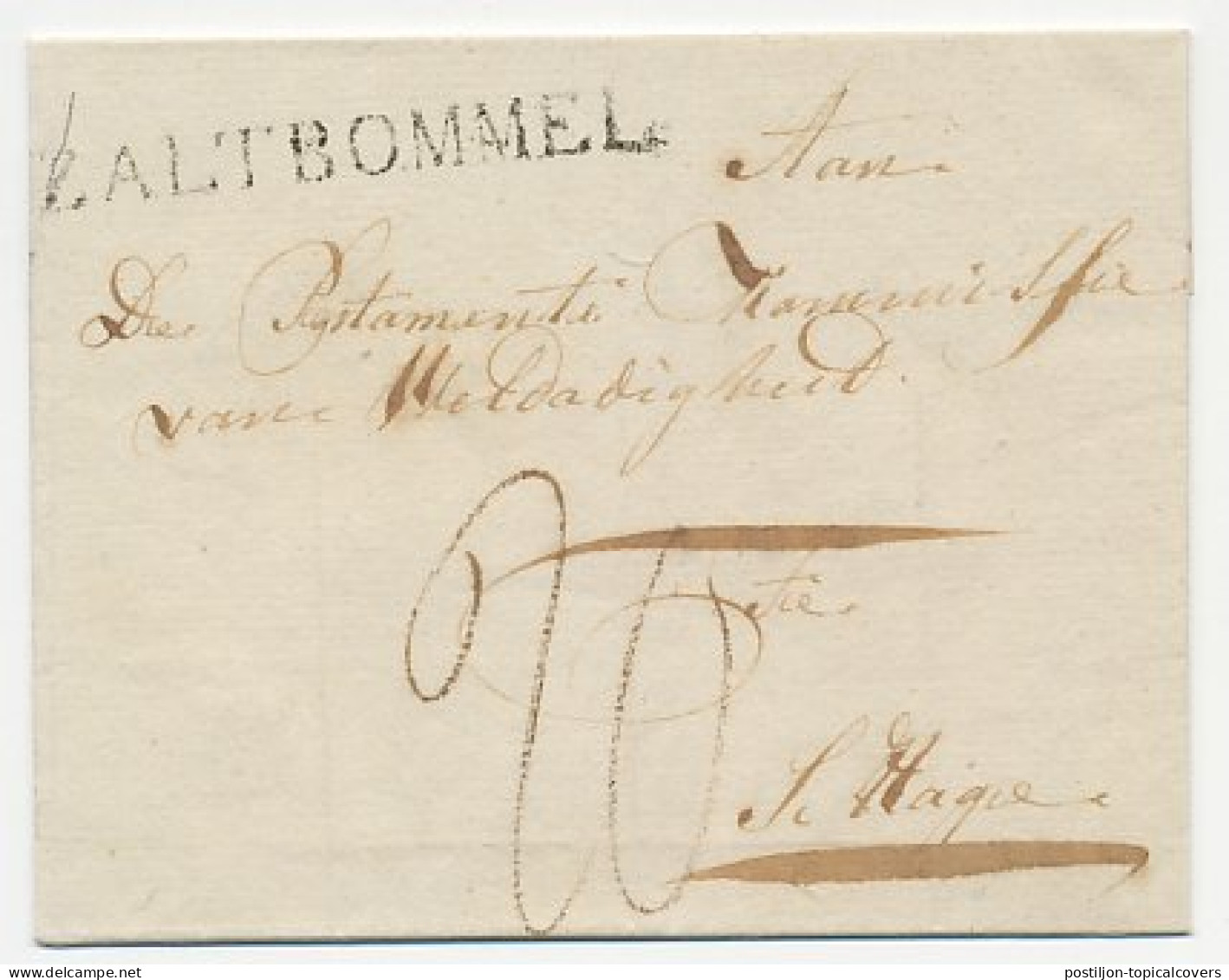 Zaltbommel - Den Haag 1828 - ...-1852 Préphilatélie